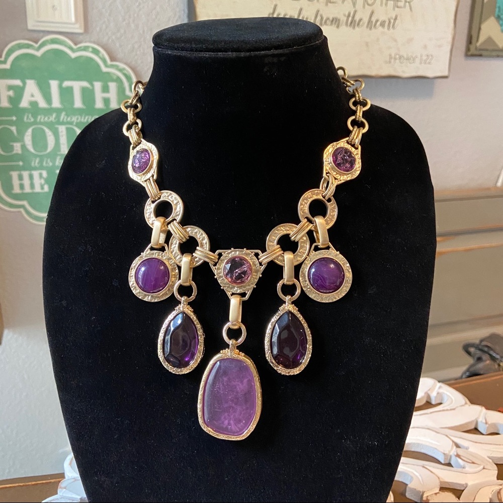 Chico’s Gold Tone Statement Necklace